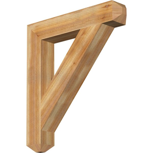 Ekena Millwork Traditional Craftsman Rough Sawn Bracket, Western Red Cedar, 6"W x 36"D x 40"H BKT06X36X40TRA04RWR - main